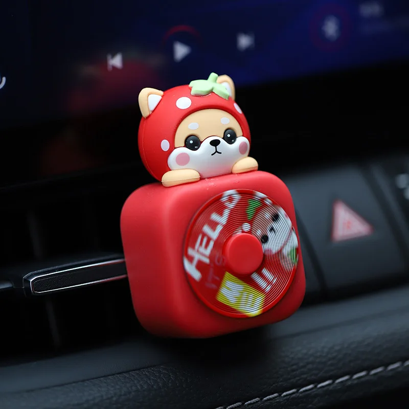 Korean style new Cartoon duckling Car Air Freshener perfume Automobile Interior Perfume Clip Fragrance Ornament Car Accessories