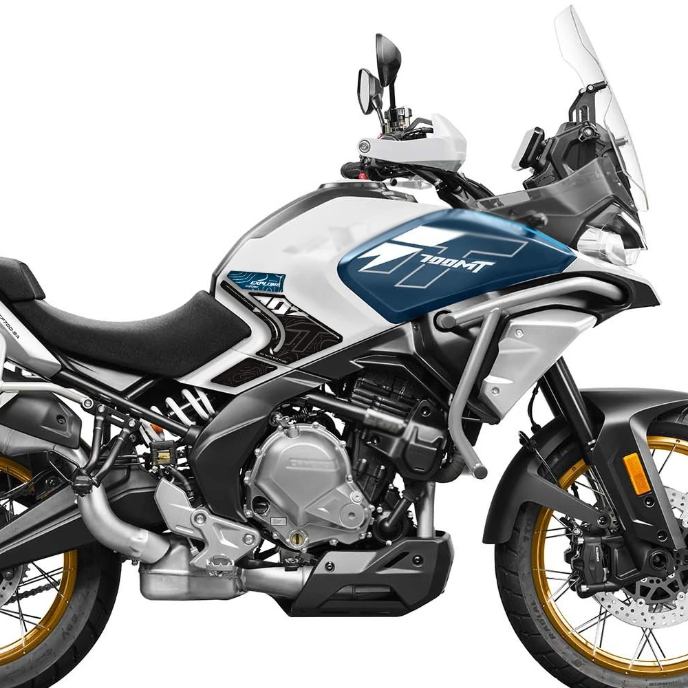 

Touring Bike Adventure ADV Tank Pad Side Grips Gas Fuel Oil Knee Protector 3d Stickers Decals For CFMOTO CF MOTO 700MT 700 MT