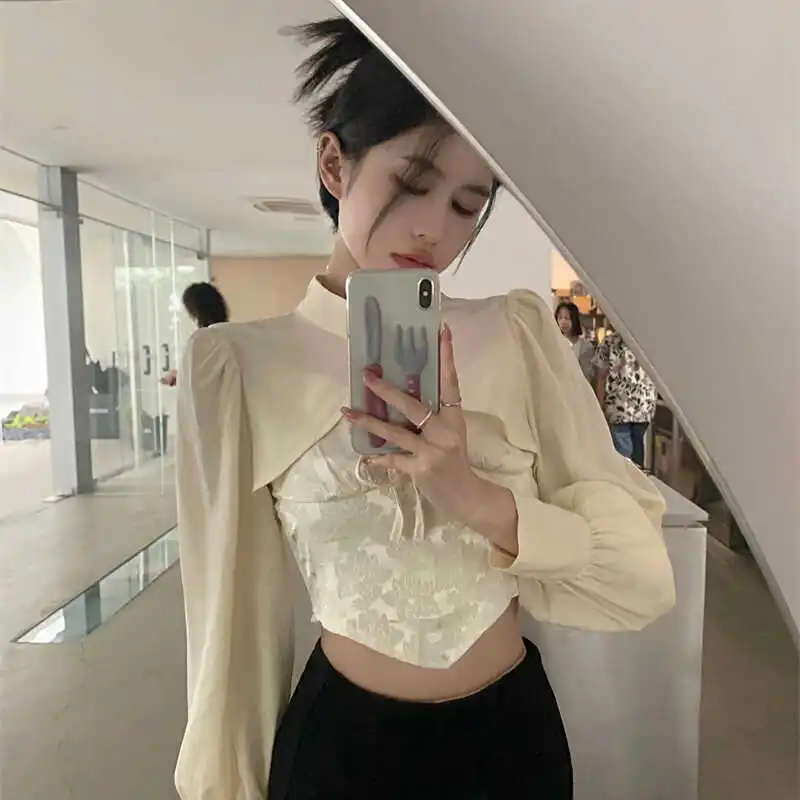 Novo Top Feminino de Verão Estilo Chinês com Proteção Solar, Elegante e Moderno, para o Dia a Dia