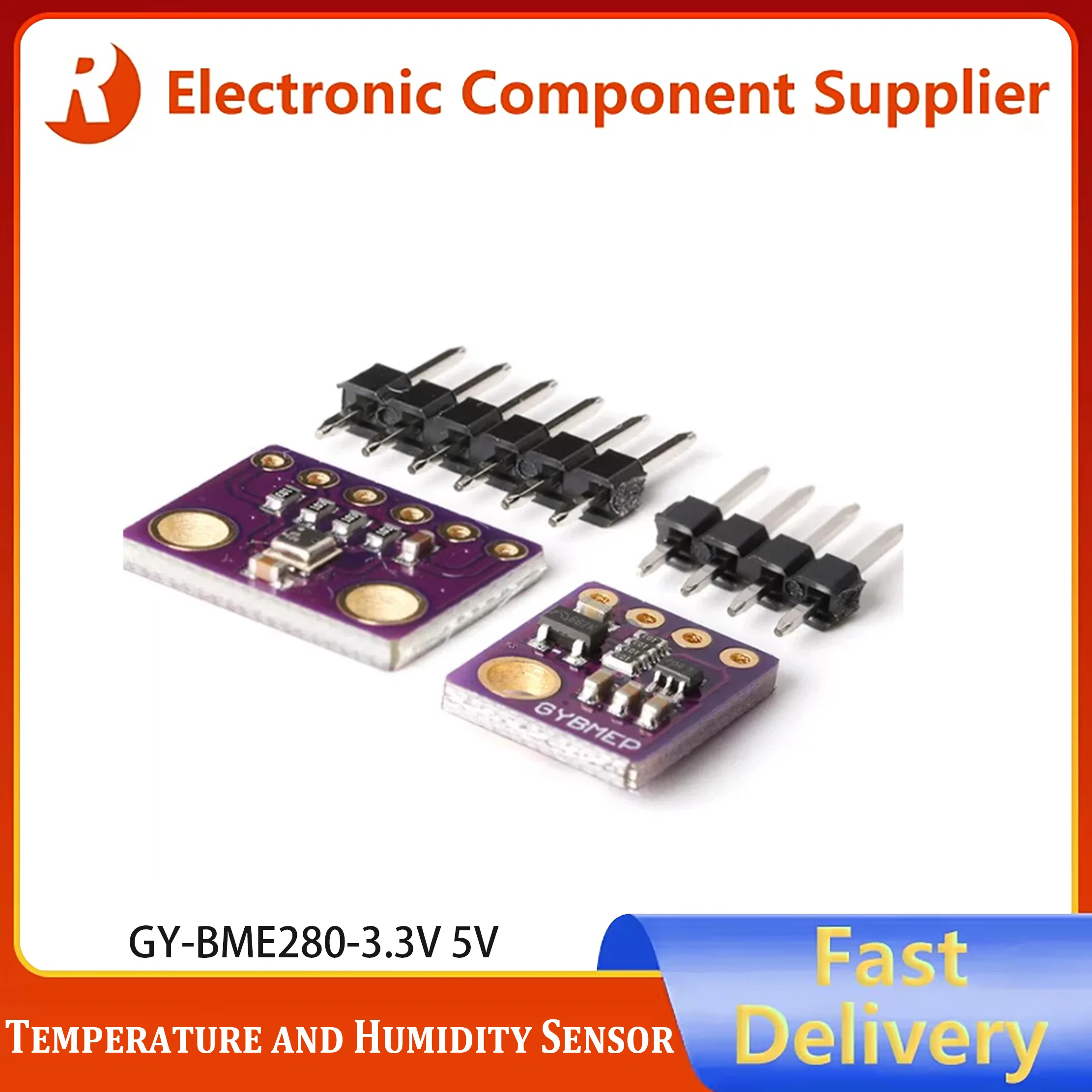 1pcs GY-BME280-3.3V 5V High-Precision Atmospheric Pressure, Temperature and Humidity Sensor Module – Embedded