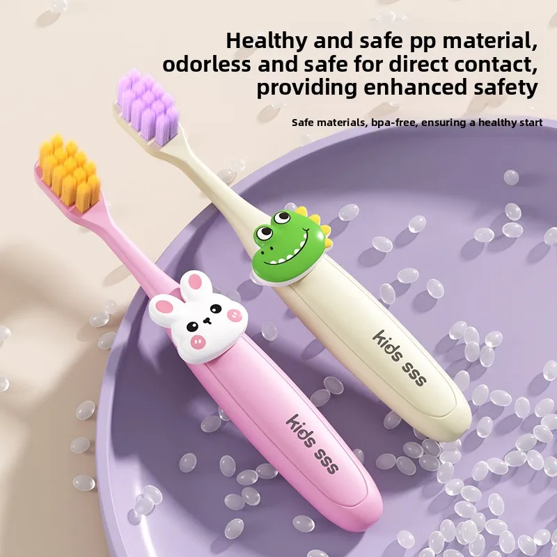 

Ультрамягкая и плотная детская зубная щетка с мягкой щетиной для детей 3-6 лет, милая и забавная зубная щетка в виде животных