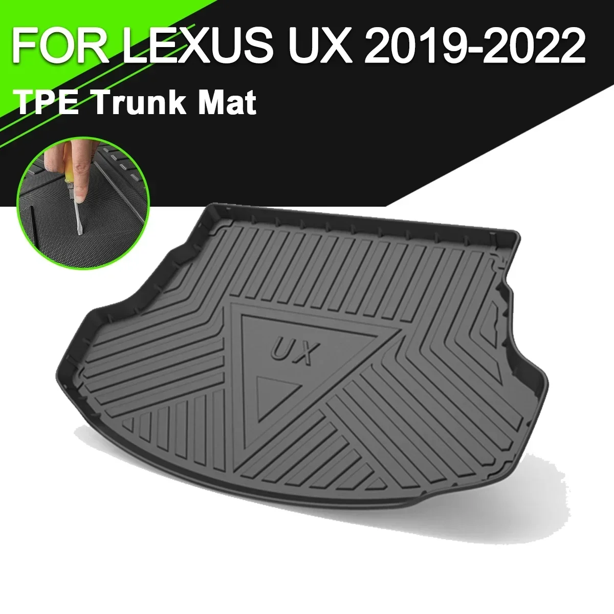 

Car Rear Trunk Cover Mat For LEXUS UX 2019-2022 TPE Waterproof Non-Slip Rubber Cargo Liner Accessories