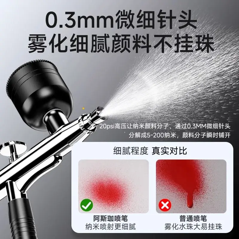 Utility Multifunctional Electric Airbrush Gun Acrylic Paint Painting Spray Gun Figure Coloring Model Airbrush Nail Art Airbrush