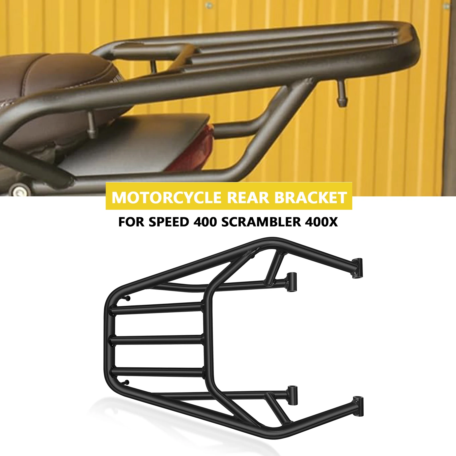 

Для Speed 400 2024 Scrambler 400X2024 2025 задняя стойка для мотоцикла, задняя бабка, багажник, аксессуары Speed400 Scrambler 400X