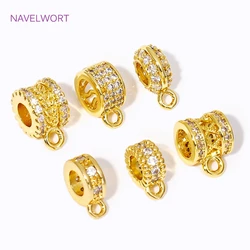 18K Gold Plated Hinged Pendant Enhancer Bail Clasps Brass Pendant Bail For Jewelry Making DIY Necklace Making Accessories