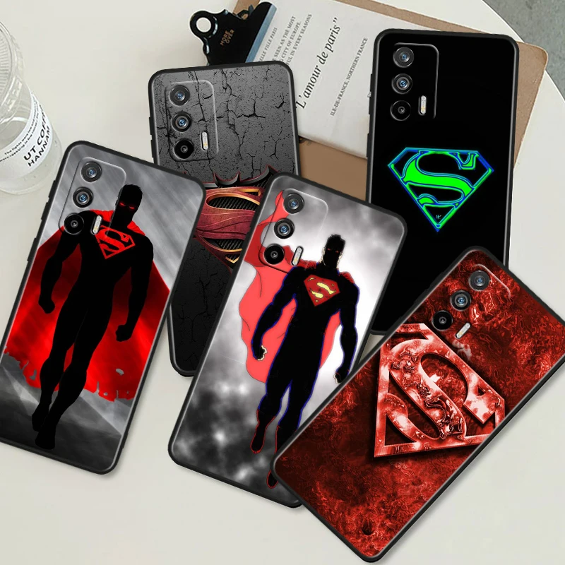 Cool Batman Superman For OPPO Realme GT Neo 5 SE 10 9i 8i 7i 6s 5 Narzo 50i 50A 240W Pro Plus Black Soft Phone Case