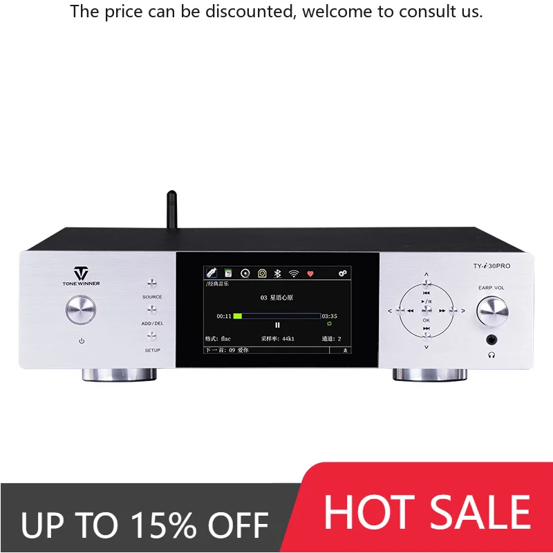 

Tonewinner TY-i30PRO Media Player 4'' LCD Screen Display Bluetooth Connection With 3.5 Mm Headphone Jack