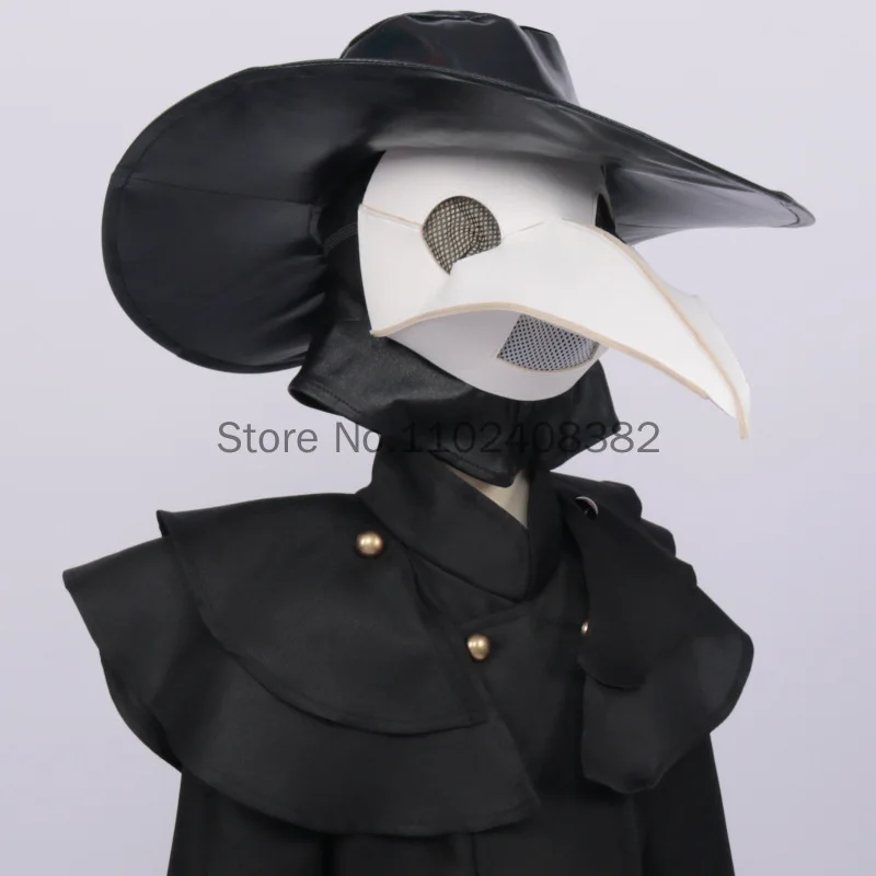 Halloween Costumes for Women Steampunk Plague Doctor Costumes Middle Ages Women Christ Witch Cosplay Mask Priest Horror Wizard