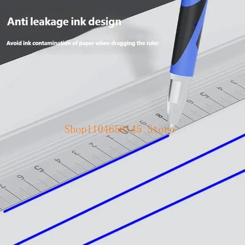 5asd Multipurpose Aluminum Alloy Scale Ruler Architectural Drawing Ruler for Students