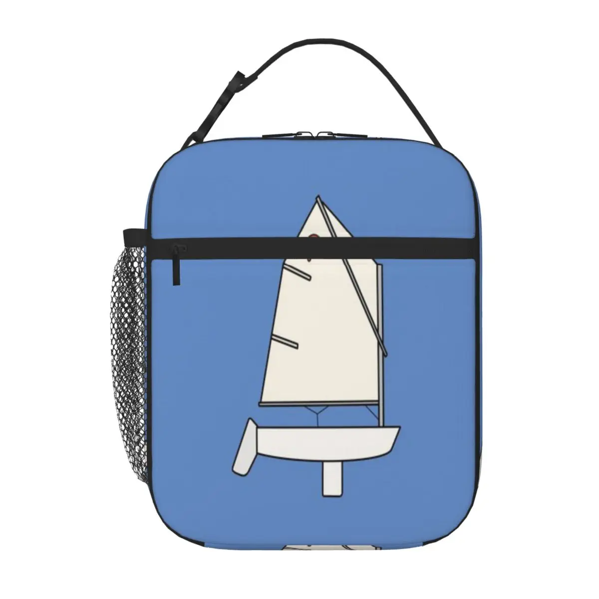 Bestselling Optimist Sailboat - White Military Style Lunch Carrier Pet Snack Carry Leakproof Lunch Bag