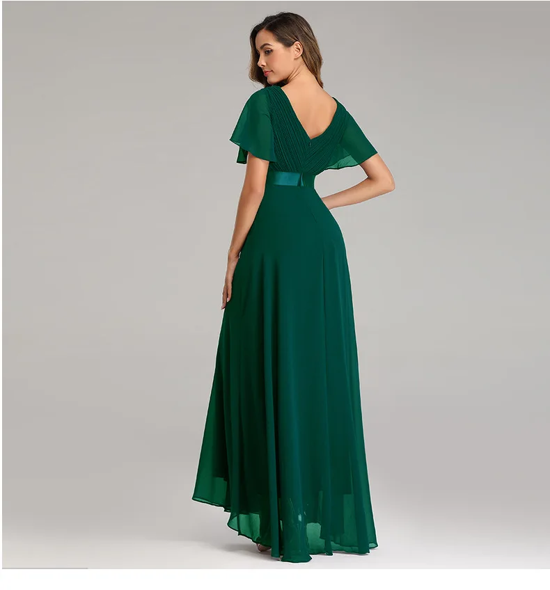 Платье Вечернее Women's Vintage Dress Green Chiffon Dress For New Year Wedding Bridesmaid Dress Новогоднее Платье Женское