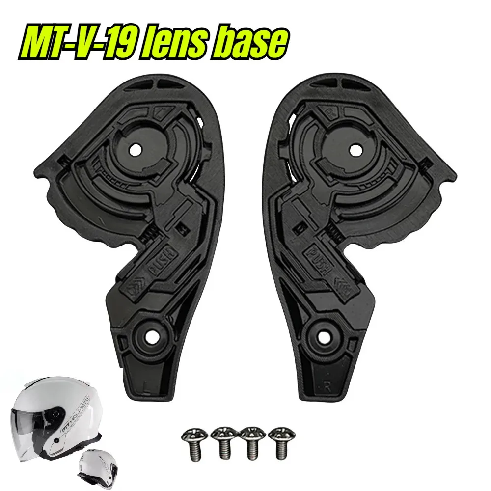 MT V19 Thunder3 JET Helmet Visor Base Shield Replacement Accessory Recambio Base De Visera Casque