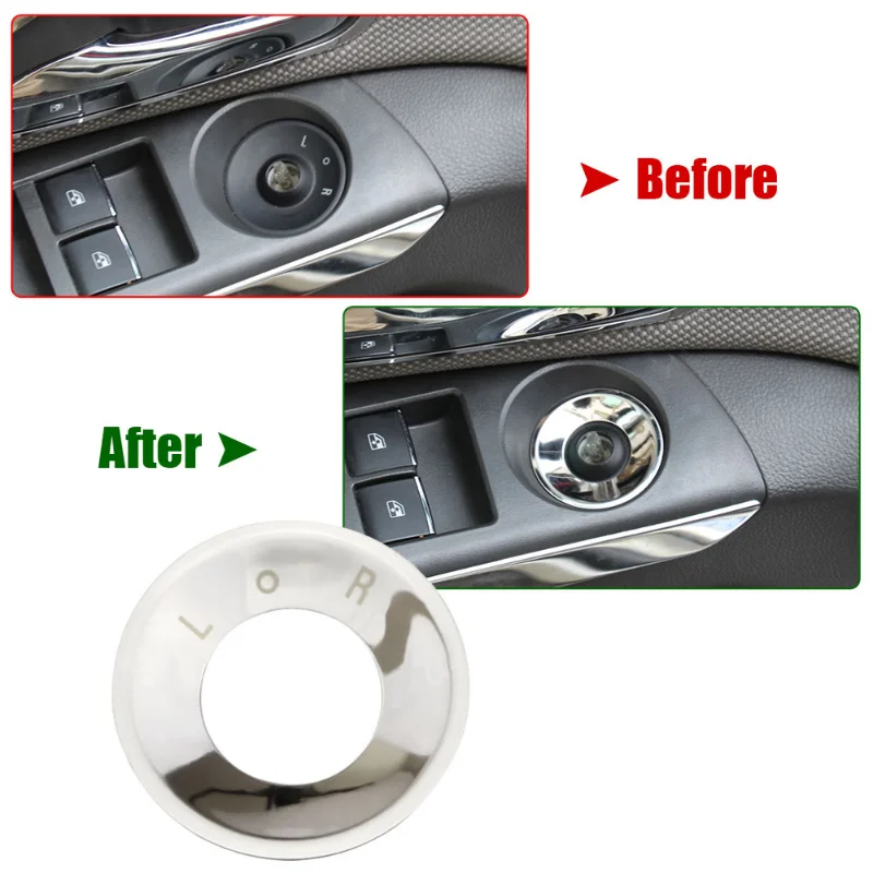 Car Interior Rear View Mirror Knob Cap Silver Trim for Buick Encore Opel Mokka ASTRA J Insignia Chevrolet Cruze AVEO Trax Malibu