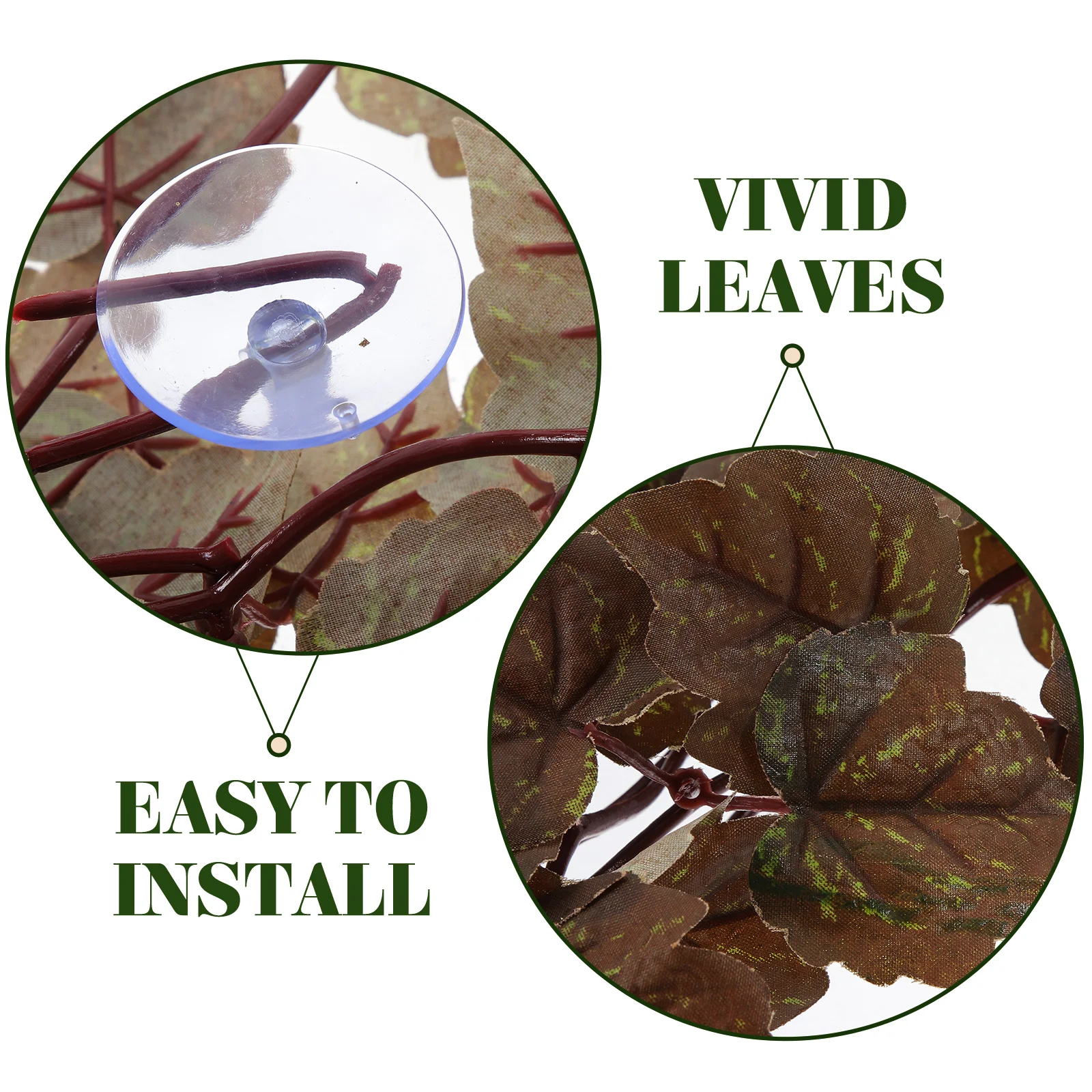 

Artificial Hanging For Terrariums Fake Green Aquarium Ornaments Leaf Reptile Tank Accessories Decorative Terrarium Plants