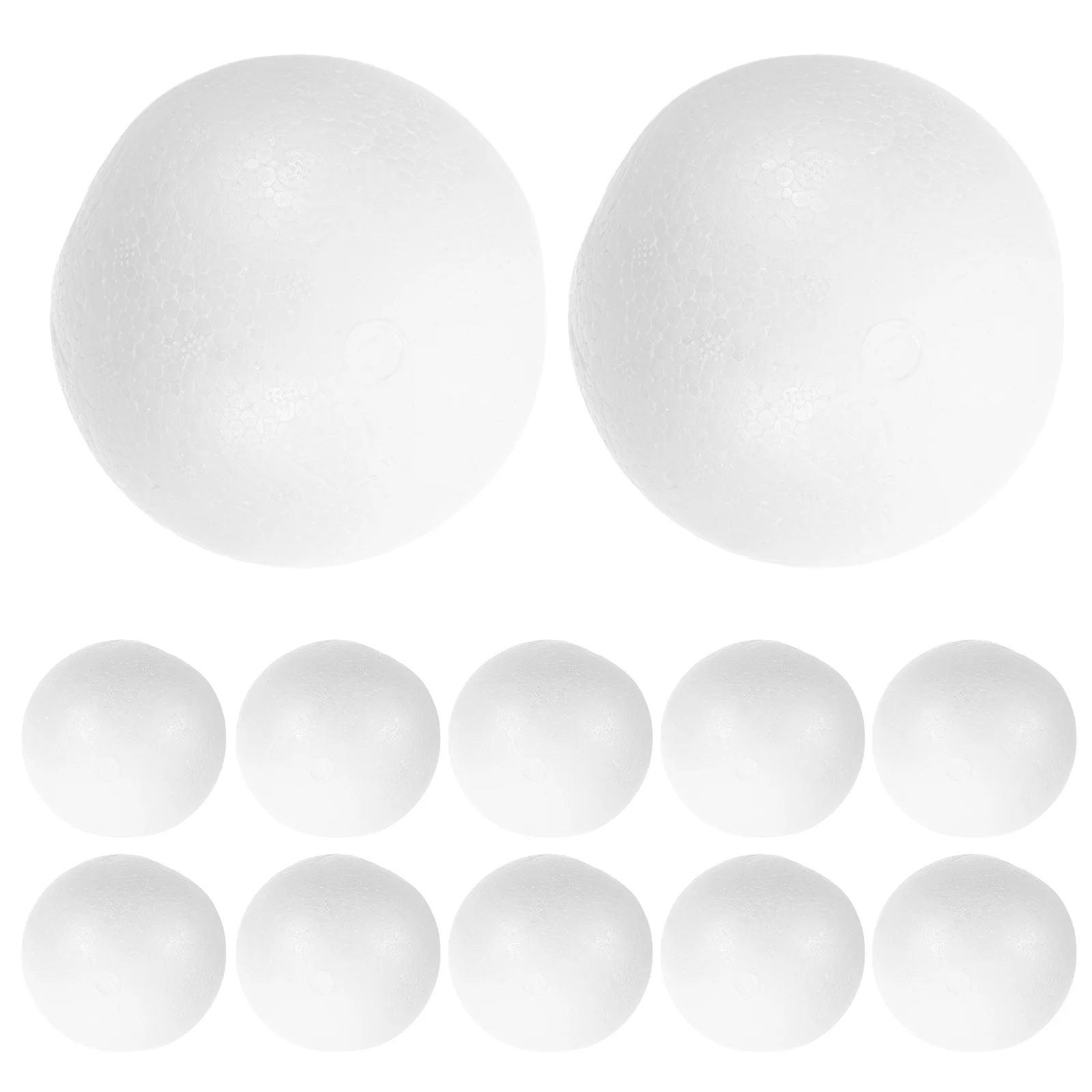 12 قطعة كرات رغوة الأبيض السلس الستايروفوم المجالات Diy بها بنفسك اللوحة الحرفية الاطفال المشاريع الفنية زينة عيد الميلاد لوازم الحرفية #2