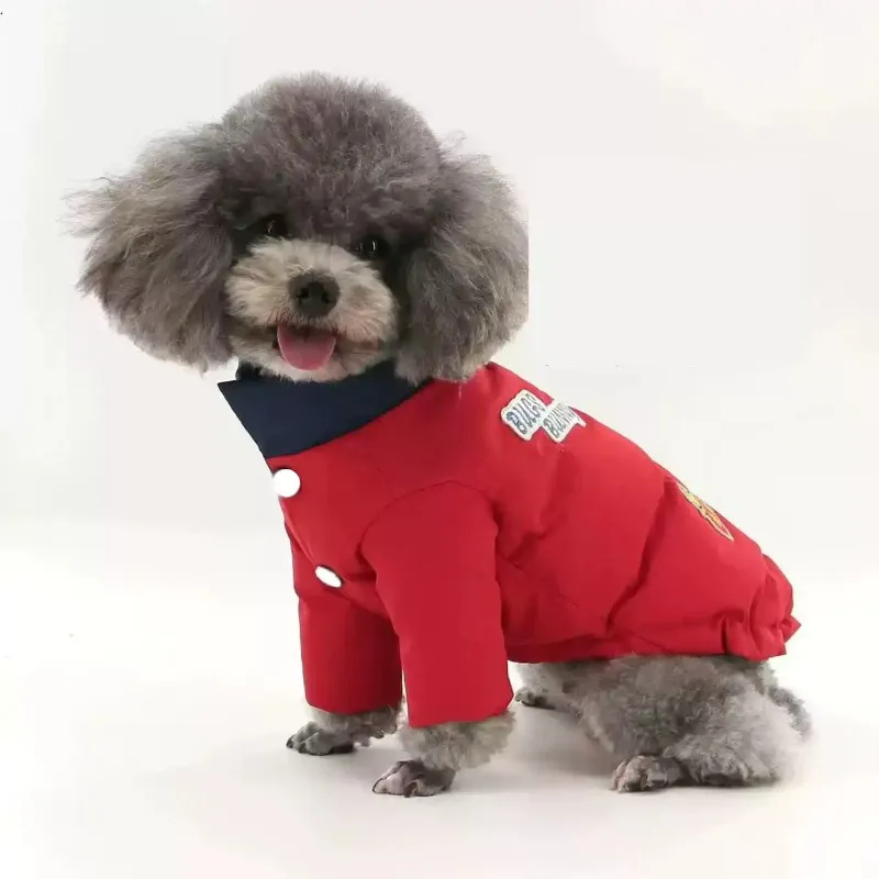 Can Tow Pet Cotton Clothes, Dogs' Autumn and Winter Cotton Clothes, Small Dogs' Winter Thick Clothes