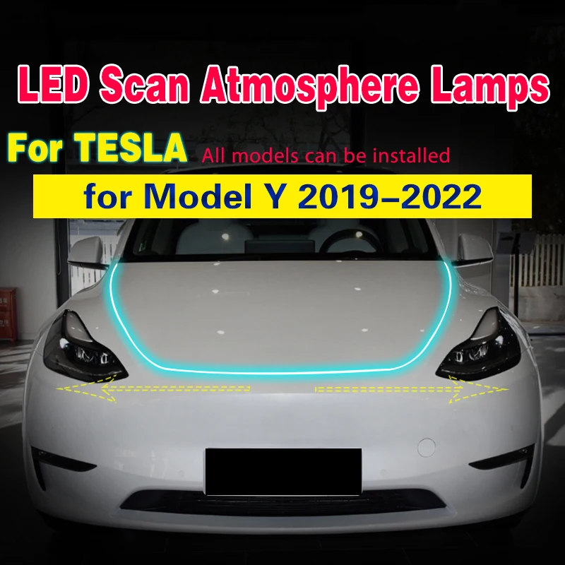 

1 шт., Автомобильные светодиодные дневные ходовые огни Tesla Model Y 2019-2022