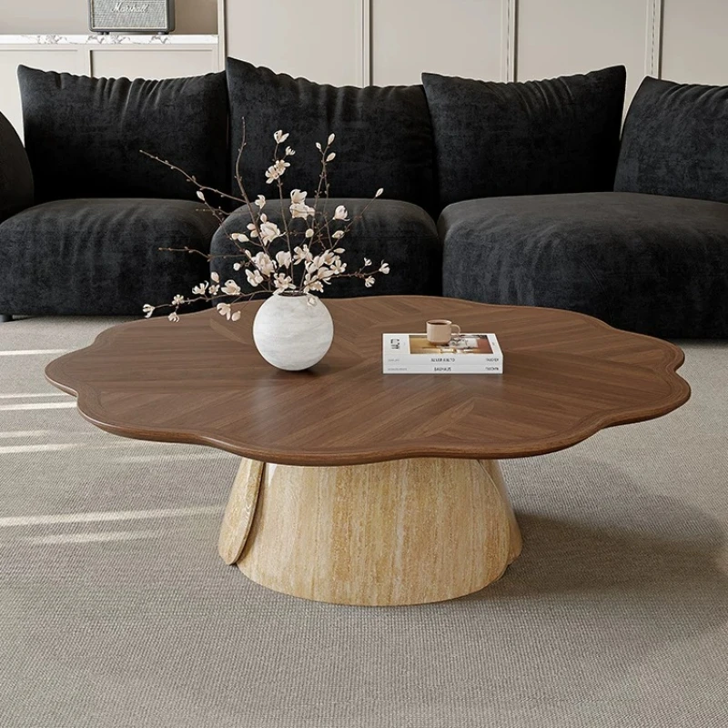 Medieval style special shaped high end coffee table light luxury living room side table sedentary tables desk home furniture