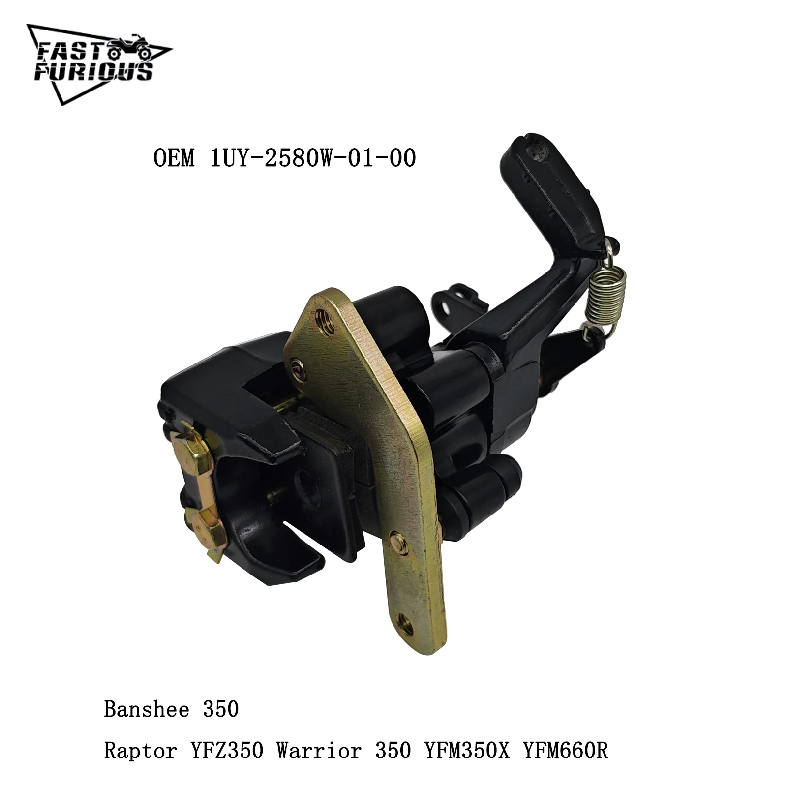 

Rear Brake Caliper For YMH Banshee 350 YFZ350 Warrior 350 YFM350X Wolverine 350 YFM350FX Raptor 660R 1UY-2580W-01-00