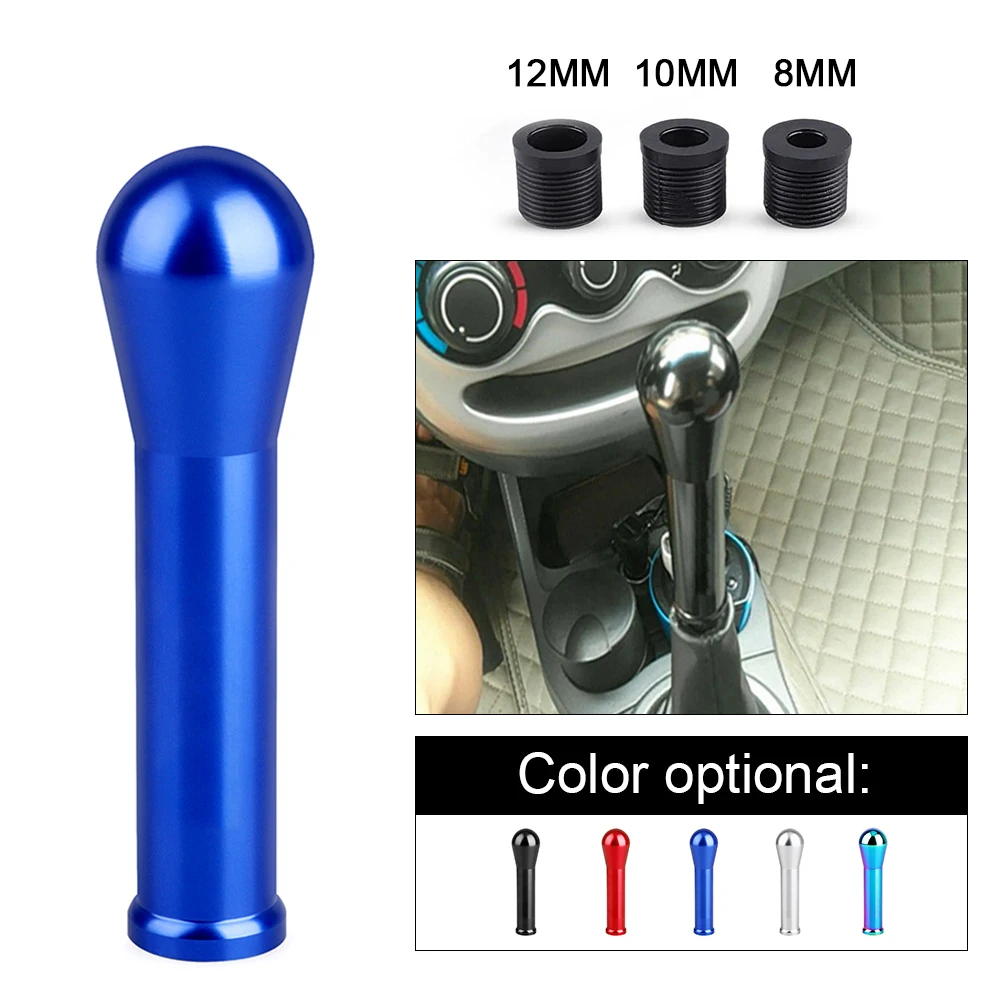 

Car Racing 150mm Truck Gear Shift Knob Universal Car Manual Transmission Aluminum Shifter Lever Knob With Three Adapters No Logo