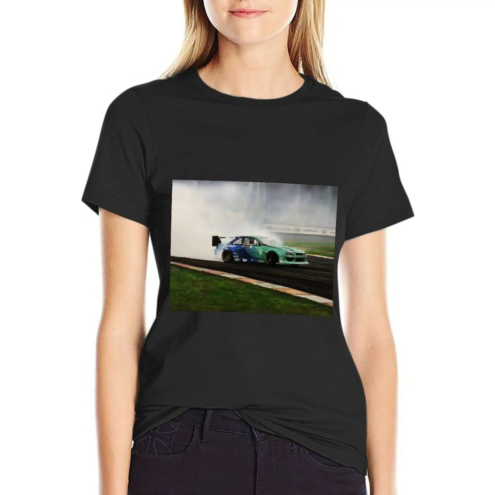 James Deane Drift Car T-Shirt hippie clothes tees t-shirt dress for Women sexy