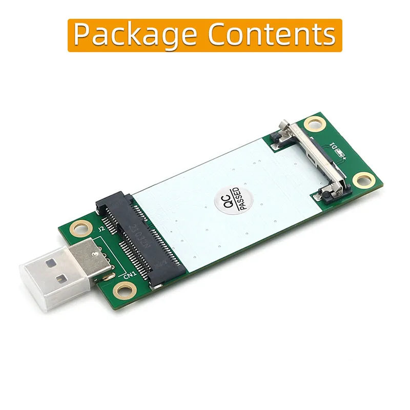 Mini PCIE to USB2.0 Network Adapter Riser with SIM Card Slot for 3G/4G/WWAN/LTE Network Module Wireless Mini-Card for Desktop PC
