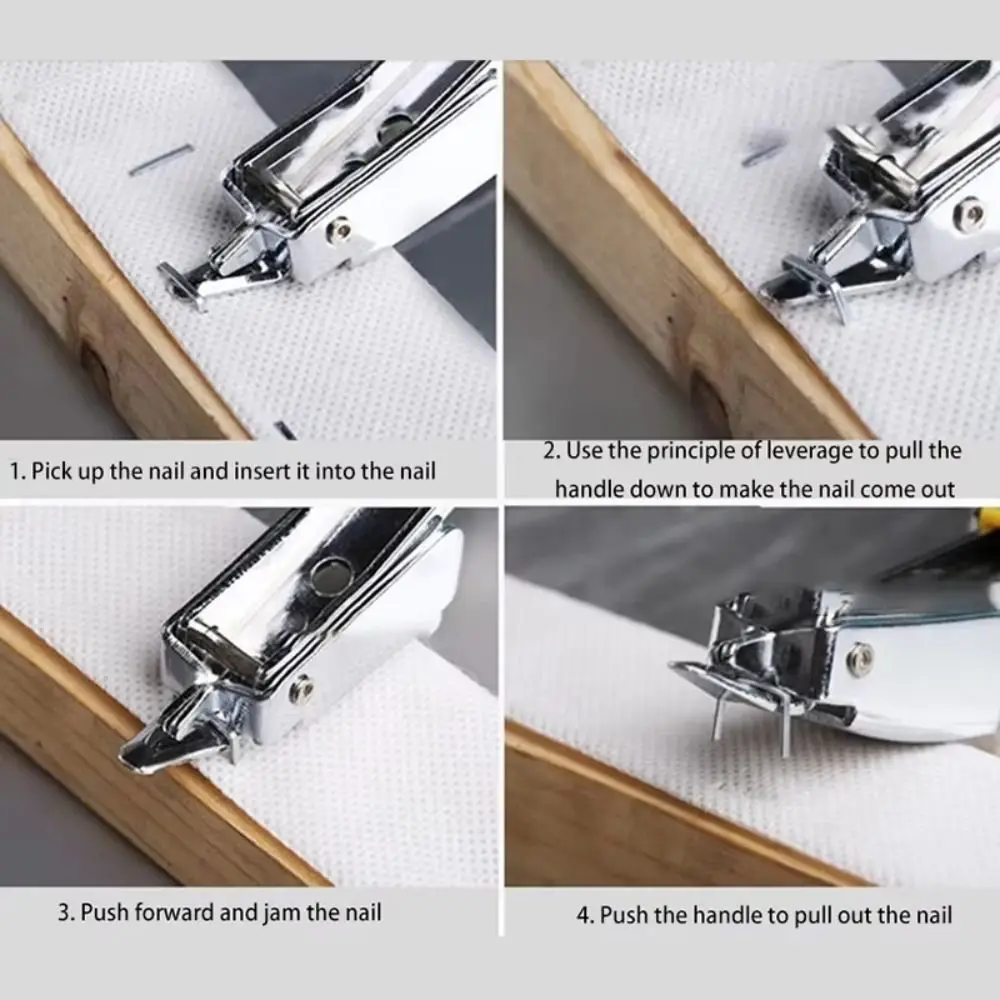 

Heavy Duty Nail Puller Tool Ergonomic Handle Non-slip Tack Lifter Remover Tack Claw Professional Hand Tools Office Use