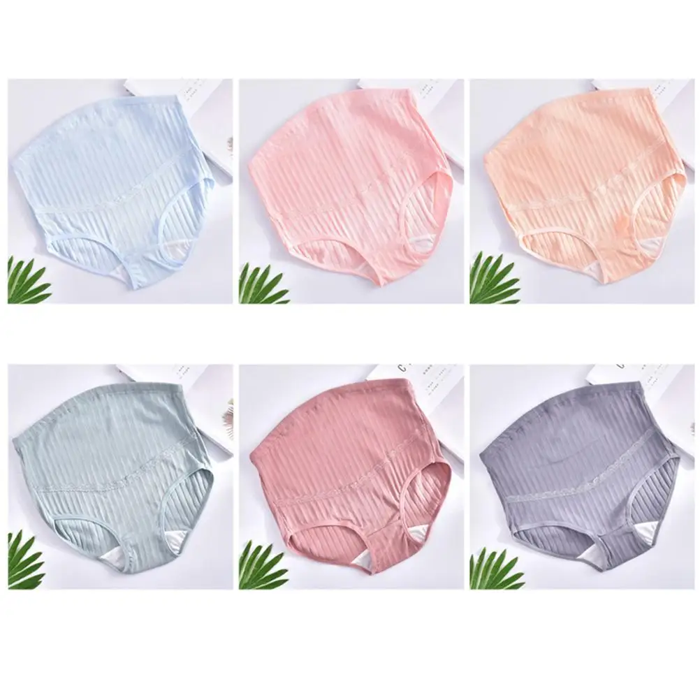 3 Pcs High Waisted Maternity Underwear Cotton Lingerie Knickers Women Summer Pregnant Comfort Elastic Low Waist Panties