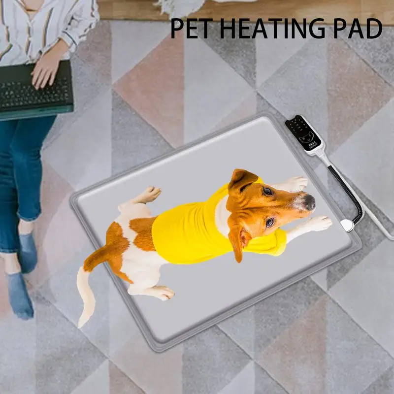 

Cat Warming Pad Electric Heating Dog Cat Pad With Timer Evenly Heated Indoor Animals Beddings Cold Weather Pet Mat For Bedroom