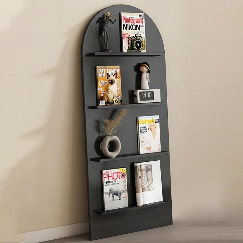 

Floor-to-ceiling bookshelf Nordic ins bookshelf against the wall storage rack