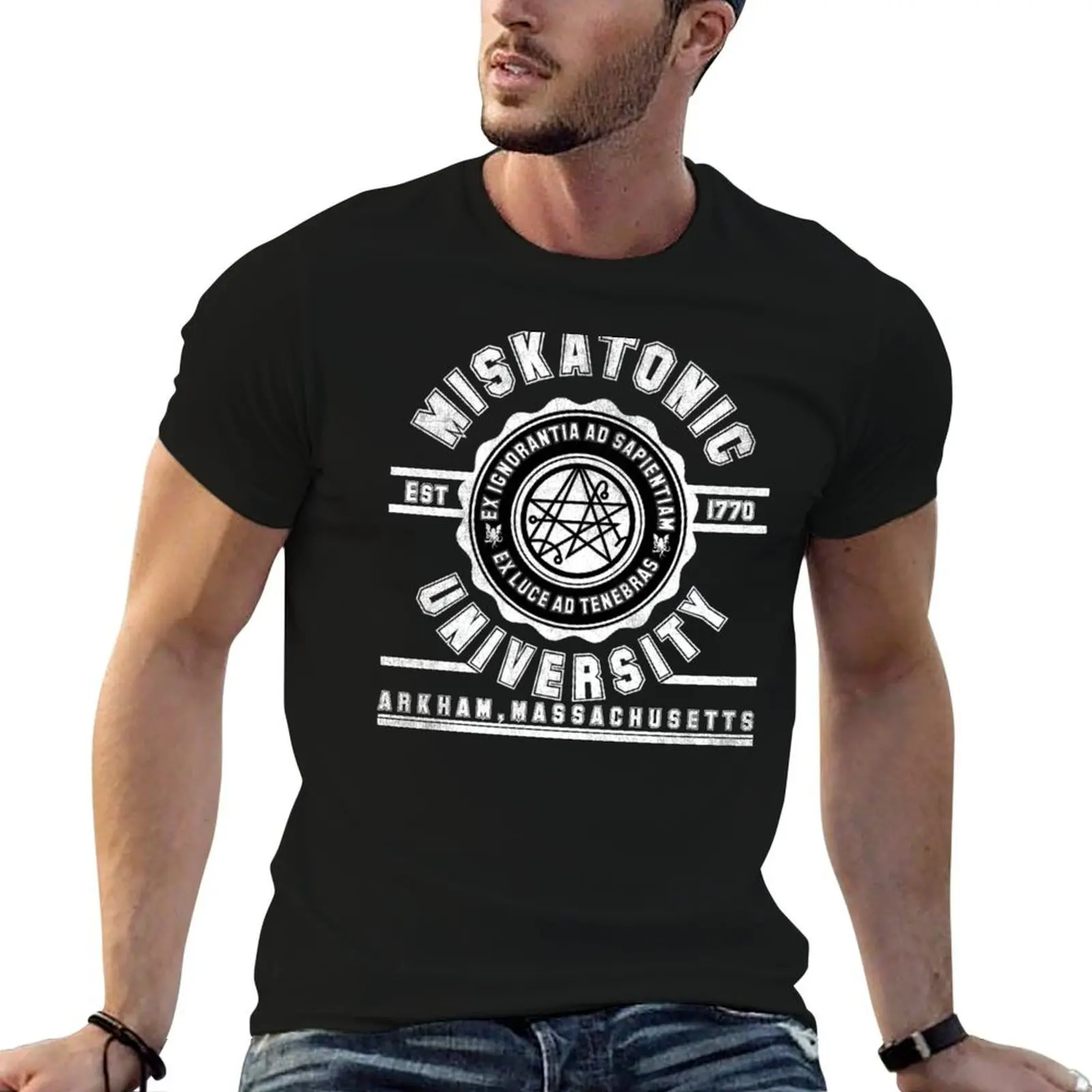 

University of Miskatonic // Alma Mater T-Shirt t shirts for man graphic vintage t shirt man luxury T-Shirt