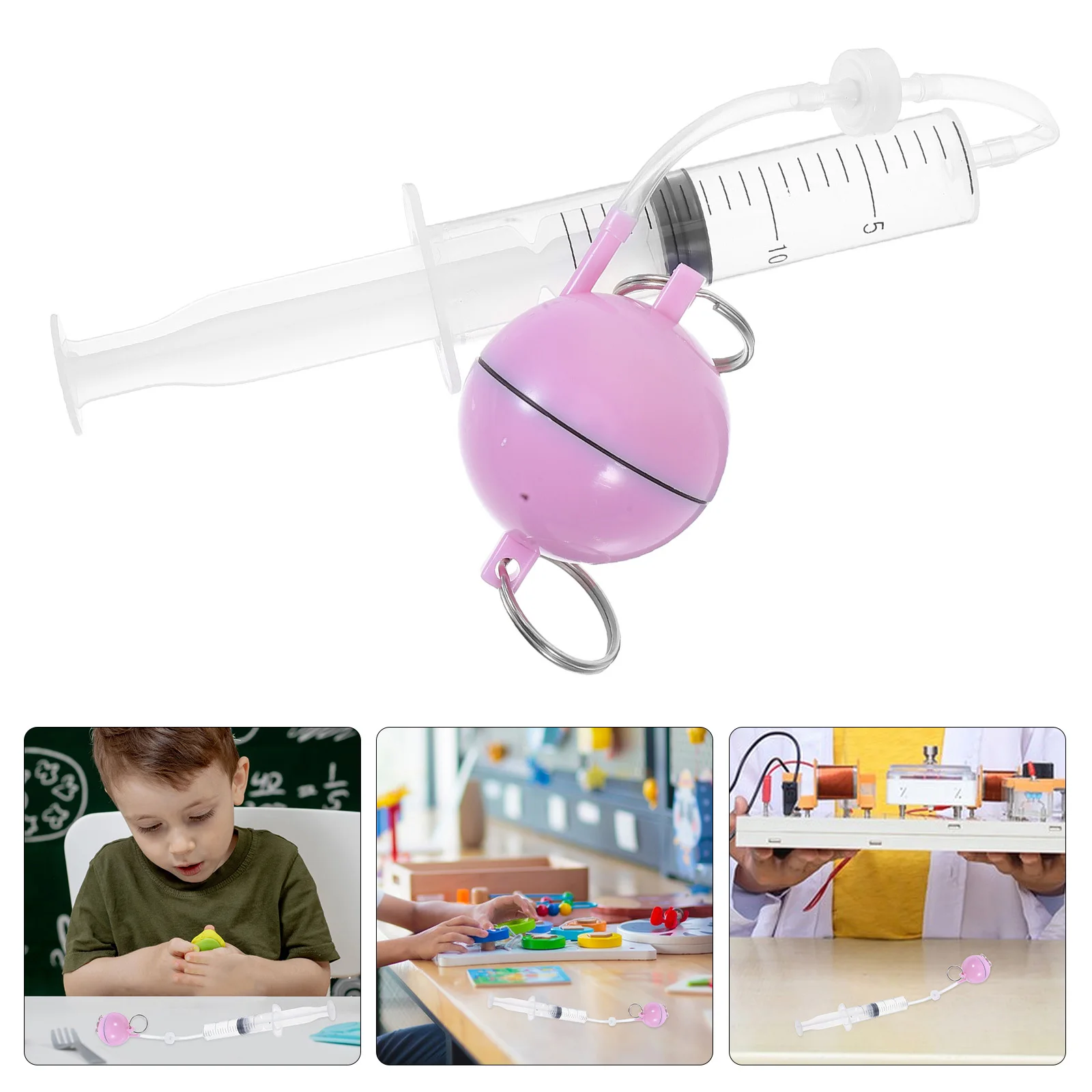 

Creative Educational Children's Science Experiment Kit Pink for Classroom Home Developing Creativity Imagination