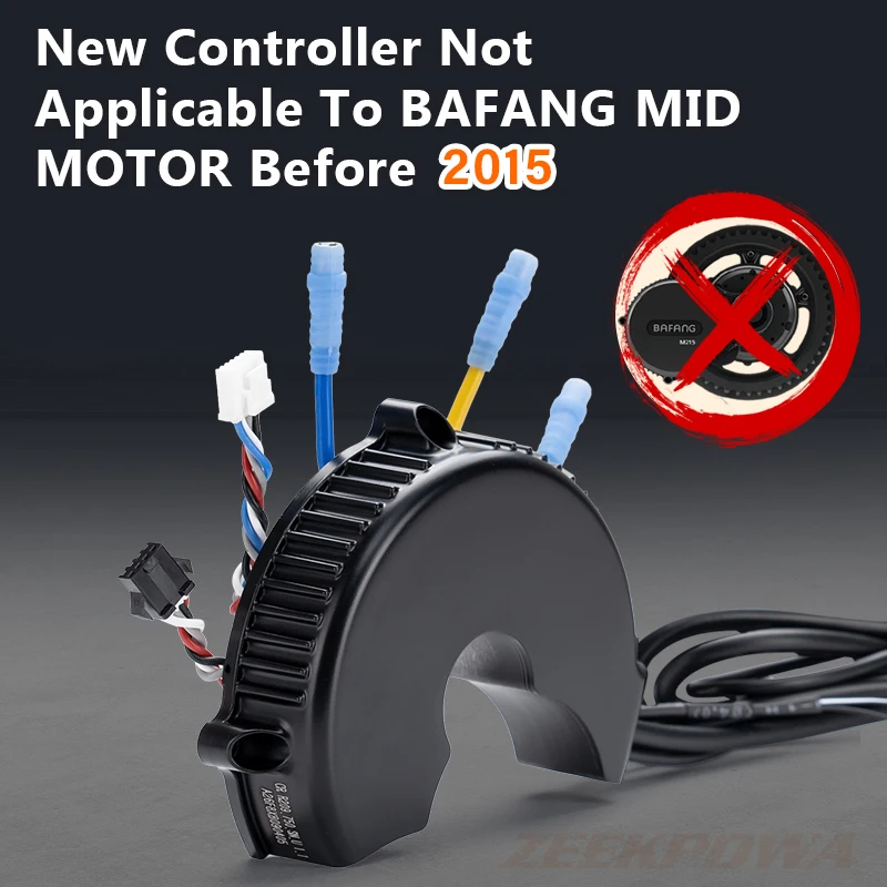 BAFANG 48V 750W BBS01 BBS02 Central Motor Controller for Mid Drive Motor with Front Lamp Connector and Gear Shift Sensor