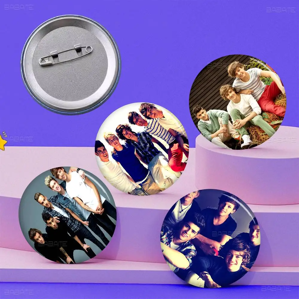 Rock O-One D-Direction Soft Button Pin Bright Printed Icon Gift For Friends Badge Collar Brooch Lapel Pin Metal