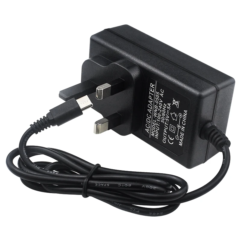 5V 5A voeding voor Orange Pi 5 Pro / Max / Ultra / Plus / 4A / RV/ RV2 USB Type-C-poort EU US UK Plug Raspberry Pi 5