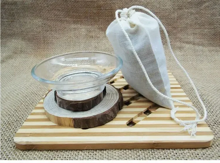 10Pcs 8x10 Cotton Bags/5Pcs 40x45cm Reuse Filter Bags Soybean Milk Strainer Drawstring Cotton Bag Seasoning Empty Bag