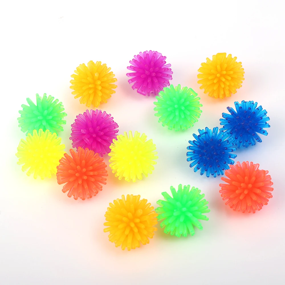 Color Mini Squeeze Venting Massage Ball Wholesale Toys TPR Material Muscle Relaxation Hedgehog Ball Relief Toys for Children