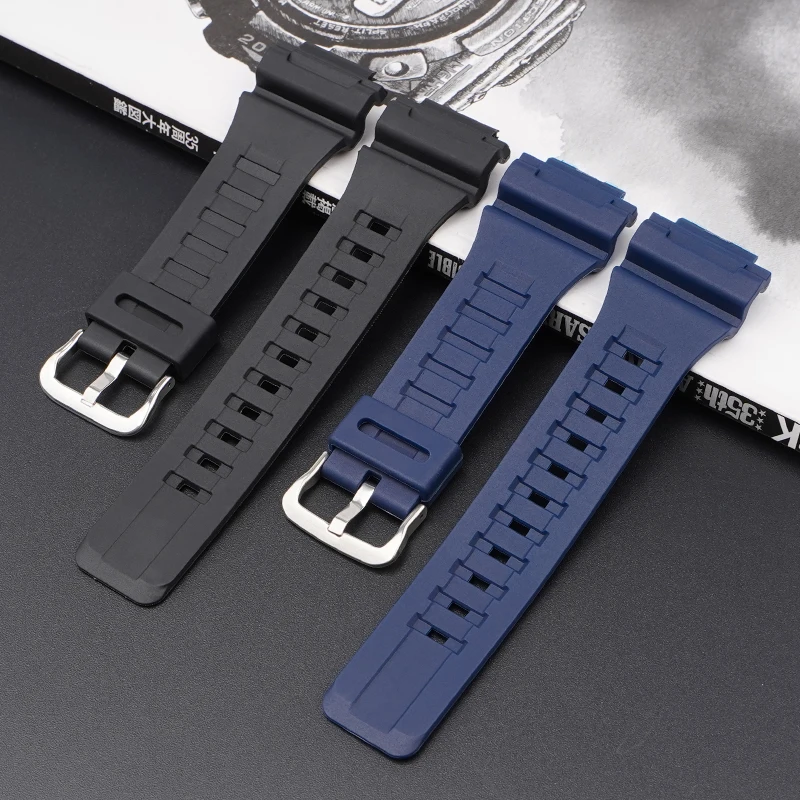 Silicone Strap for Casio G-Shock AQ-S810W S800W AE-1200 AEQ-110 MCW-200H W-216H Men Resin Rubber Sport Watch Band Bracelet view 3