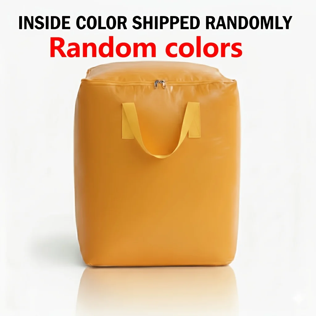 Extra Large Thickened Moving Bag (Random Color), Heavy Duty Foldable Portable Storage Bag for Dorm, Home, Office & Travel