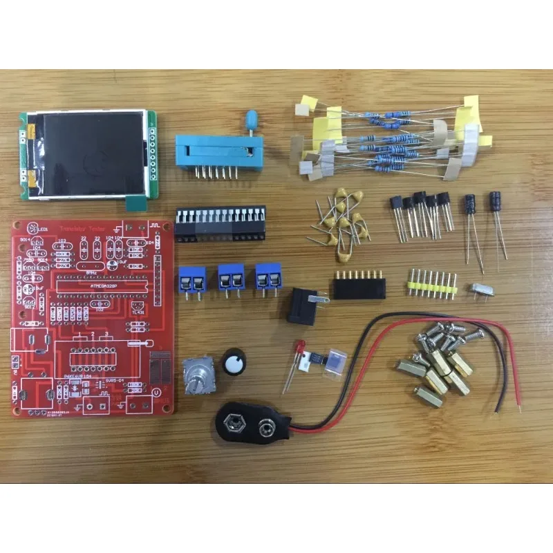 Russian M328 Transistor Tester DIY LCR Diode Capacitance ESR voltage meter PWM Square wave Frequency Signal Generator