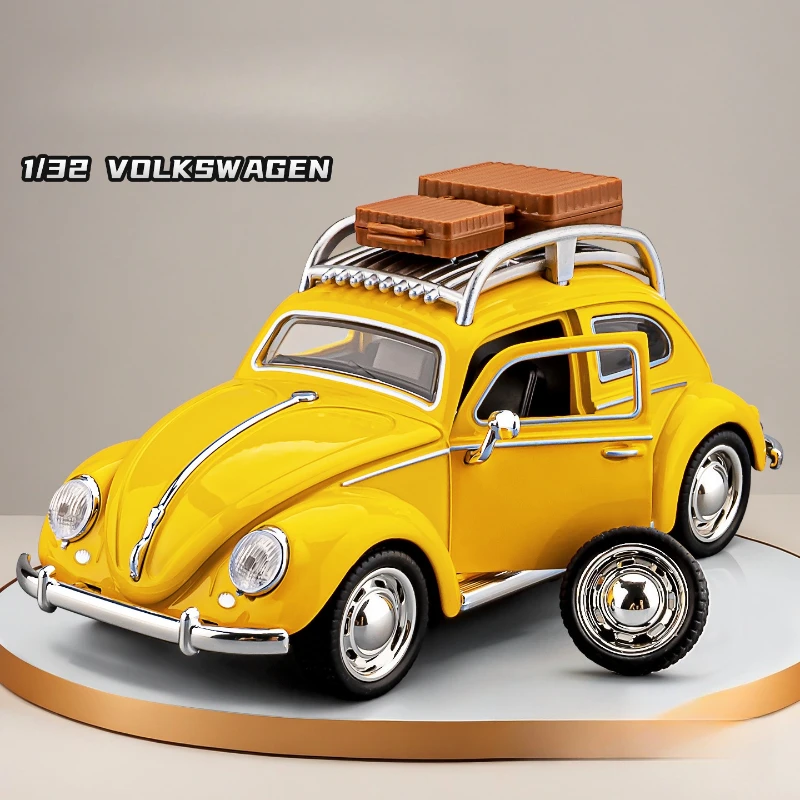 

1:32 Volkswagen Beetle 1955 классический автомобиль, имитация сплава, модель звука, свет, игрушечный автомобиль, коллекция для мальчиков, украшение, подарок