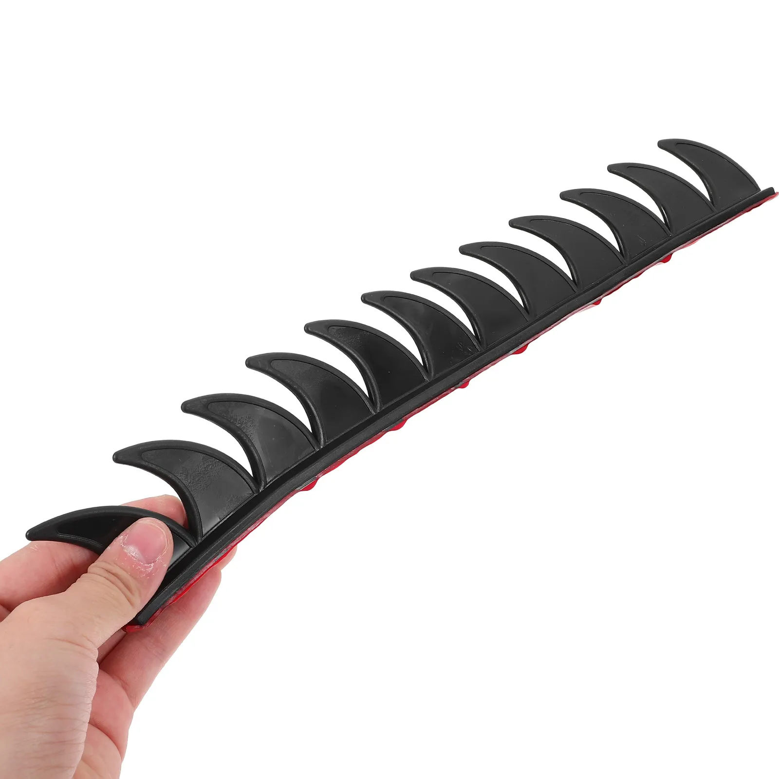 Retro Black Arc-Shaped Motorcycle Patch Personalized Decoration Strip Sticker Motorbike Accessories Cool