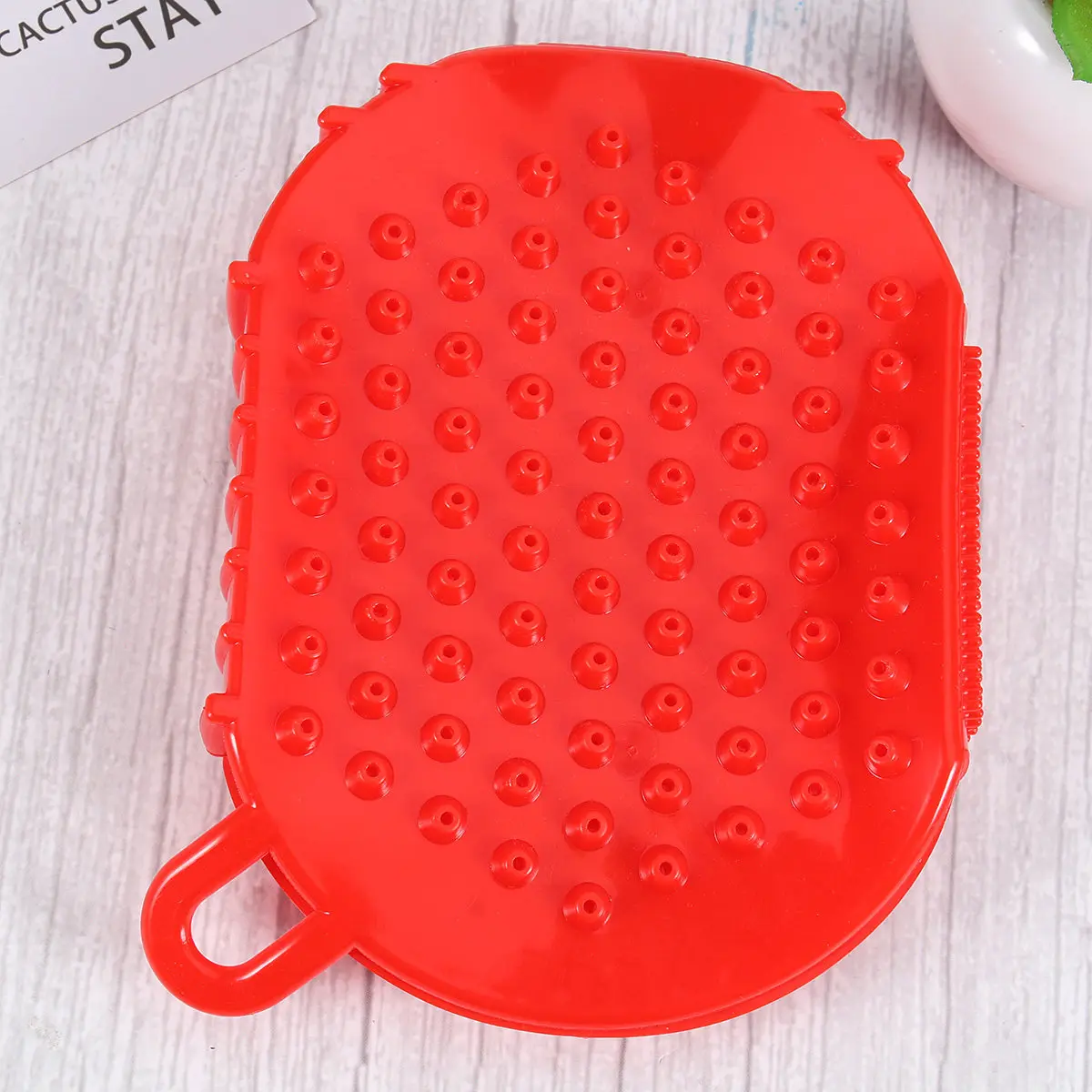 

1Pcs Body Massage Roller 360 Degree Rotating Seven Balls for Neck Shoulder Foot Legs Arms Muscles Stress Relief Red