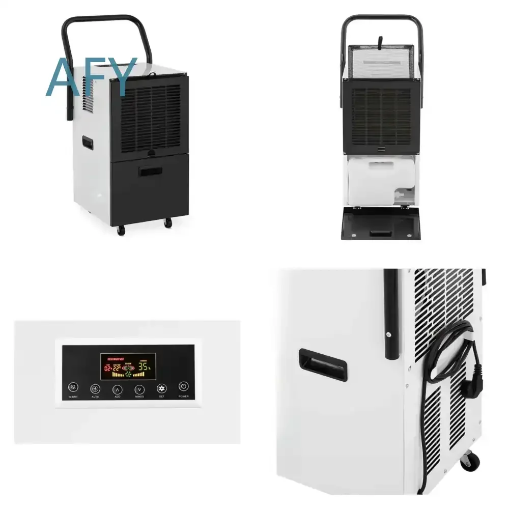 Commercial Air Dehumidifier for 230V 110V R290 Refrigerant for Home Office Warehouse Industrial Use Portable Moisture Remover