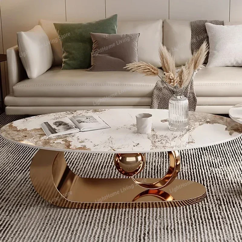 

Modern Metal Coffee Tables Luxury Nordic Home Minimalist Coffee Tables Aesthetic Design Table Basse De Salon Decoration