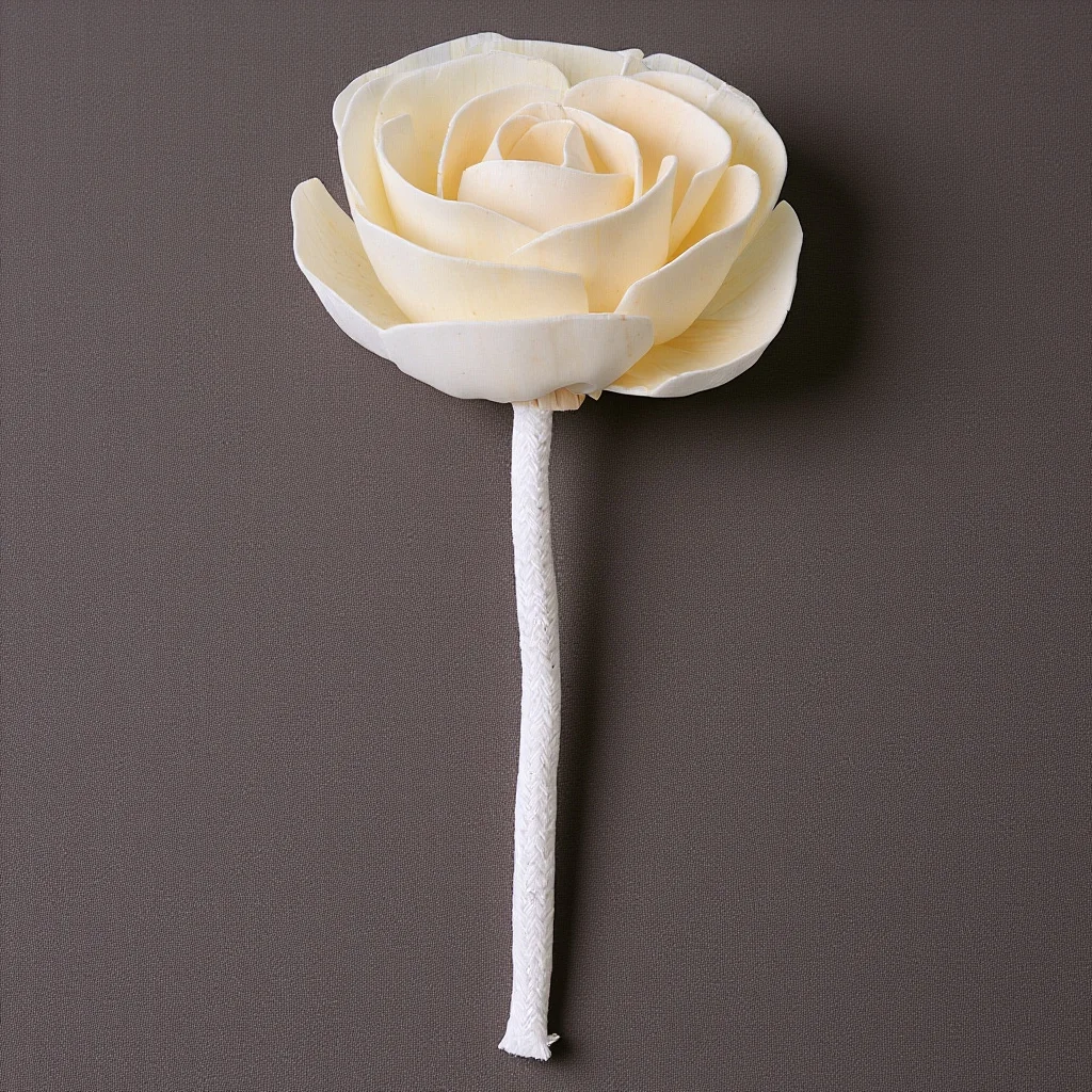 

Flower Oil Diffuser 7CM Tea Scented Cotton Rope Reed Aroma Diffuser for Room and Home Decor