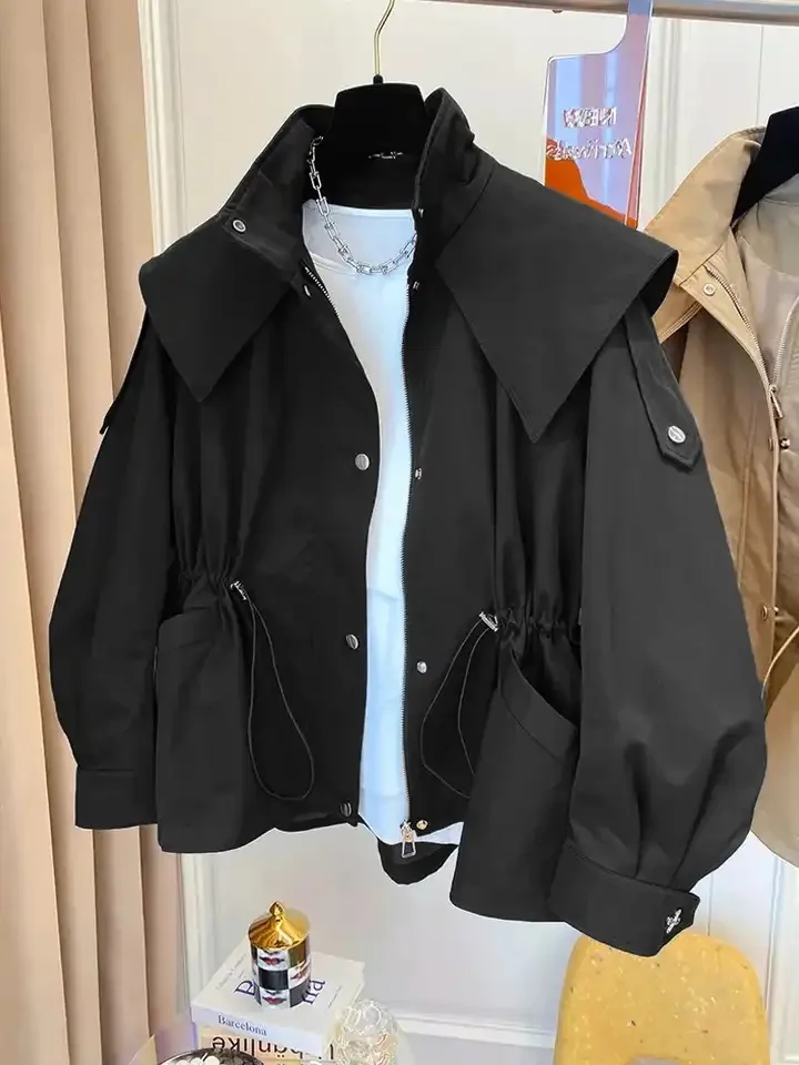 Langarm Casual Kurzen Graben Taille Party Design Jacke Chic Mädchen Kurze Bequeme Mode Koreanische Vintage Tops Für Frauen – Detail 15