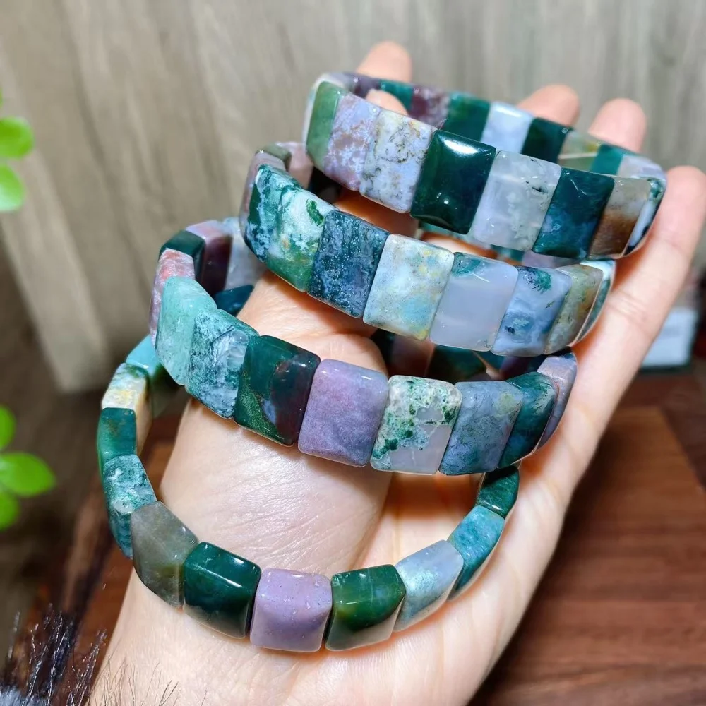 Random 1pcs Natural Colourful Ocean Jasper Bracelets Hand Healing Crystals Home Decoration Reiki Energy Lucky Gifts