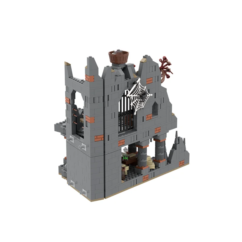 Rings Movie Series Model  Moc Building Blocks Dark Magic Mountain Model Technology Modular Gift Construstion DIY Assembly Toys