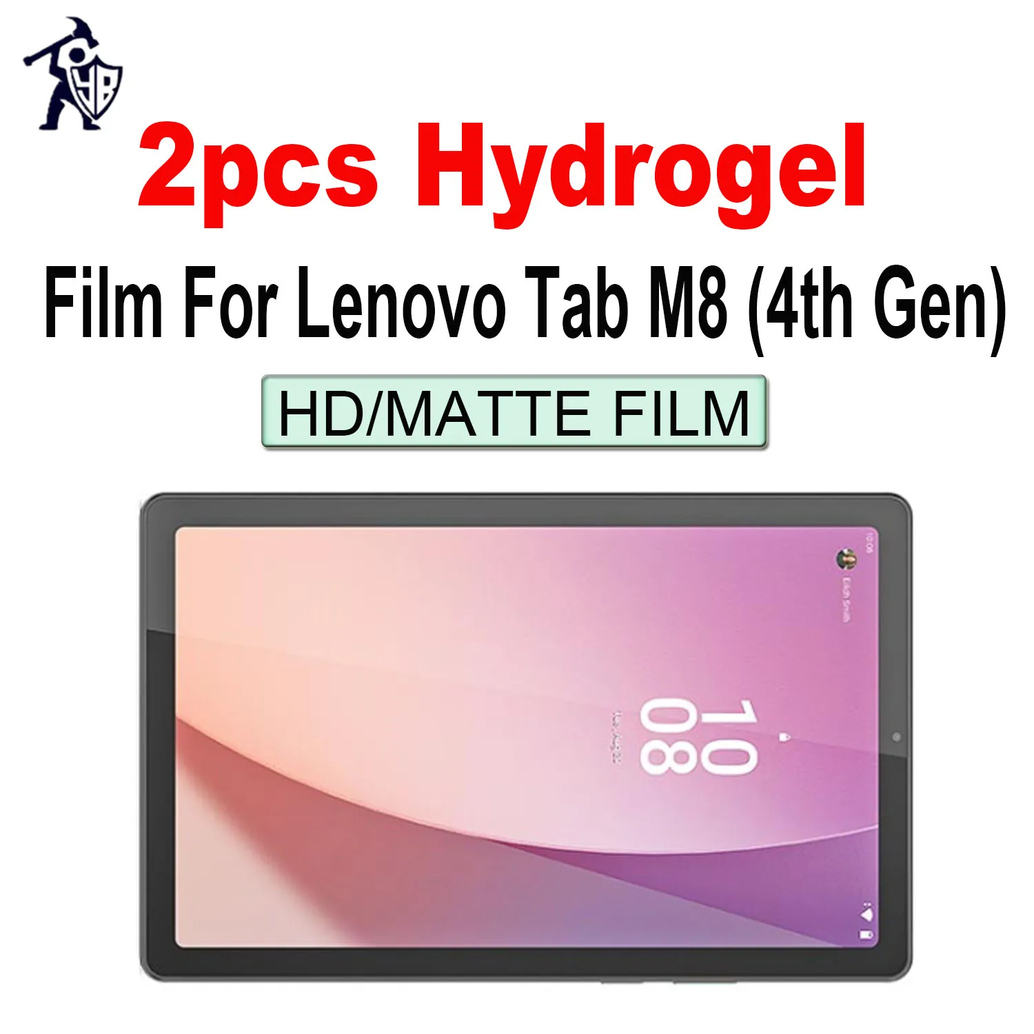 2pcs Tablet Screen Protectors For Lenovo Tab M8 (4th Gen) HD Matte Anti Fingerprints Full Cover Soft Film Protective Not Glass